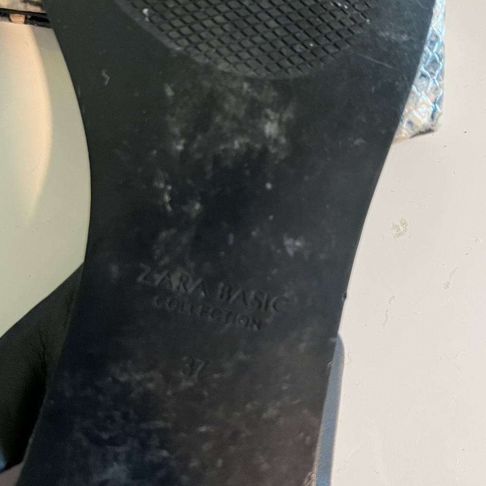 Zara Basic Collection Snakeskin Strap Sandal - image 5